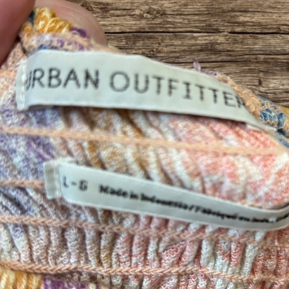 Urban Outfitters Floral Smocked Puff Sleeve Blouse Bohemian Cottagecore Festival - Picture 6 of 12